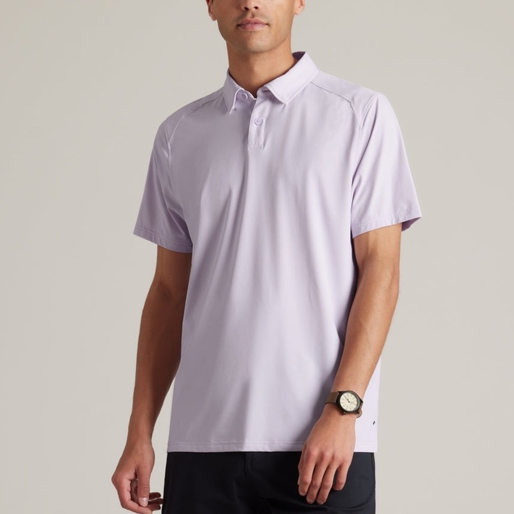 Rhone Commuter Polo Size XXL Men’s Golf Athletic Slim Shirt Lilac